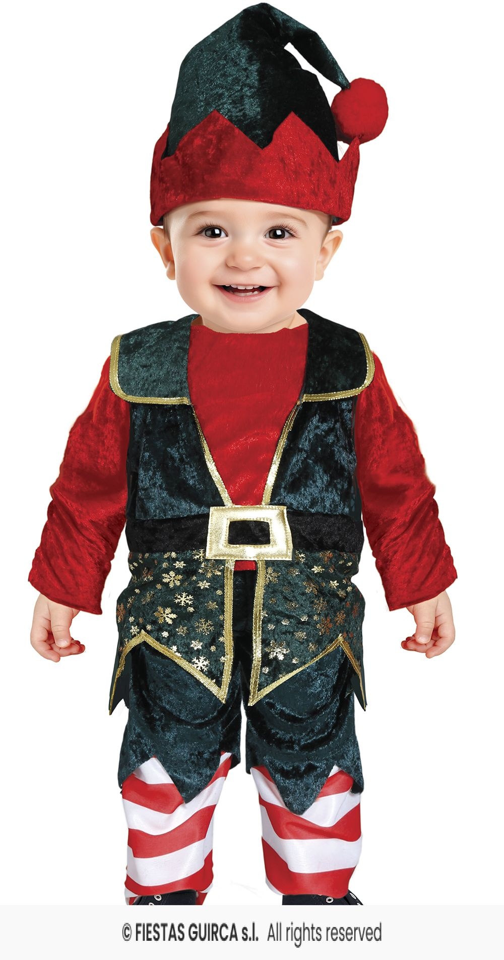 Kerst Elfje Baby Jongen Fluweel
