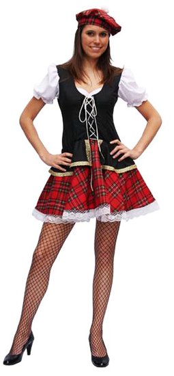 Schots kostuum vrouw