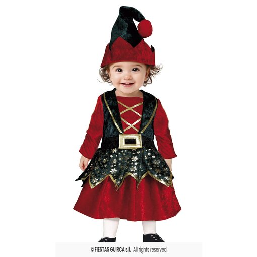 Kerst Elfje Baby Meisje Fluweel