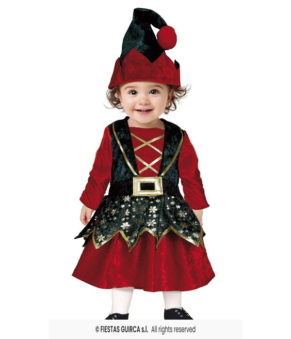 Kerst Elfje Baby Meisje Fluweel