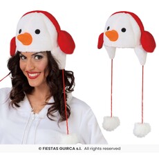 Muts Sneeuwpop met Oorwarmers