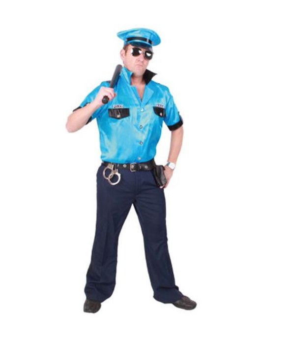 Kostuum macho politie man
