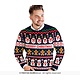 Kerst Sweater Merry Christmas Sneeuwpop Blauw Heren