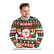 Foute Kerst Sweater Ho Ho Ho! Kerstman Groen Heren
