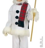 Sneeuwman Kind Flanel & Pluche Kostuum