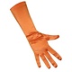 Handschoenen satijn stretch luxe oranje
