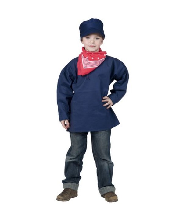 Boeren blauwe kiel kind