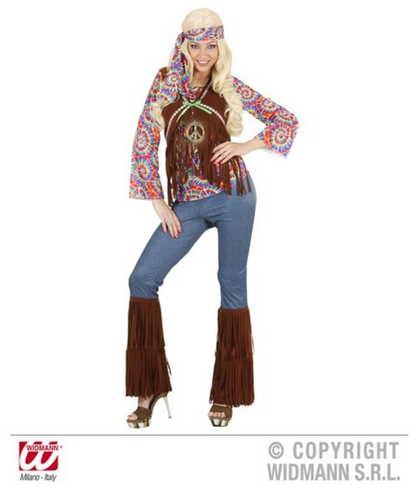 Hippie kostuum vrouw psychedelisch