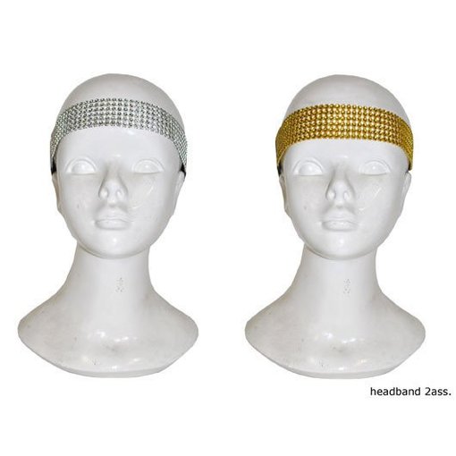 Haarband glitter goud/zilver