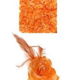 Haarbloem/Broche Roos Oranje
