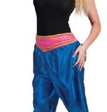 Broek Ali Baba vrouw deluxe blauw