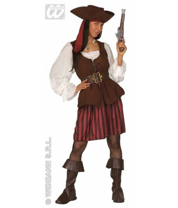 Traditionele piratendame kostuum