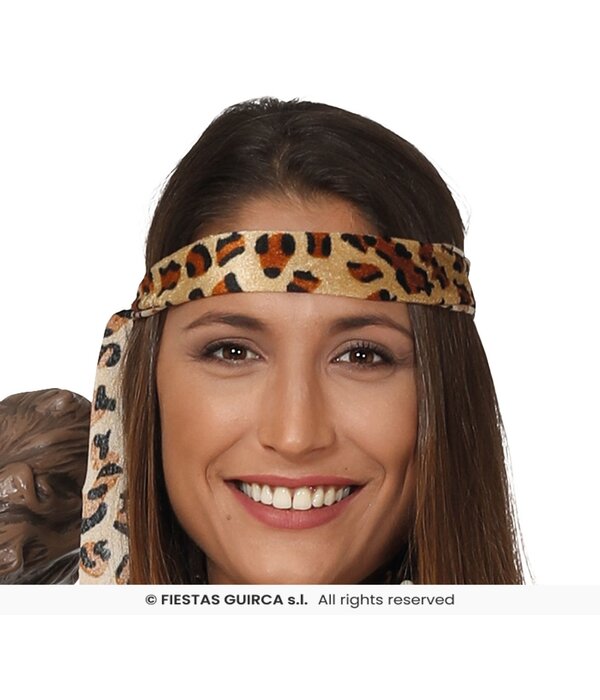 Jurk Holbewoner Troglodyte Panterprint