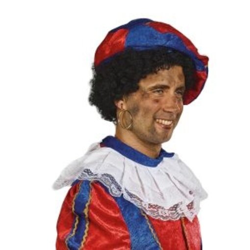 Pietenmuts blauw/rood