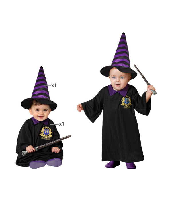 Baby Wizard Tovenaarspakje Harry zwart/paars