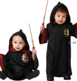 Baby Peuter Tovenaarspakje Hogwarts zwart/rood