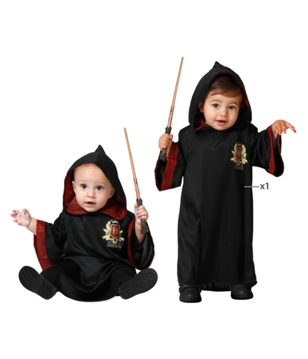 Baby Peuter Tovenaarspakje Hogwarts zwart/rood