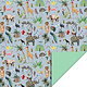 Jungle Blue & Mint Inpakpapier (70x300cm)