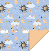 Baby Dreams Gold & Orange Inpakpapier (70x300cm)