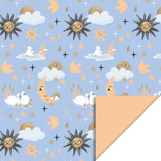 Baby Dreams Gold & Orange Inpakpapier (70x300cm)
