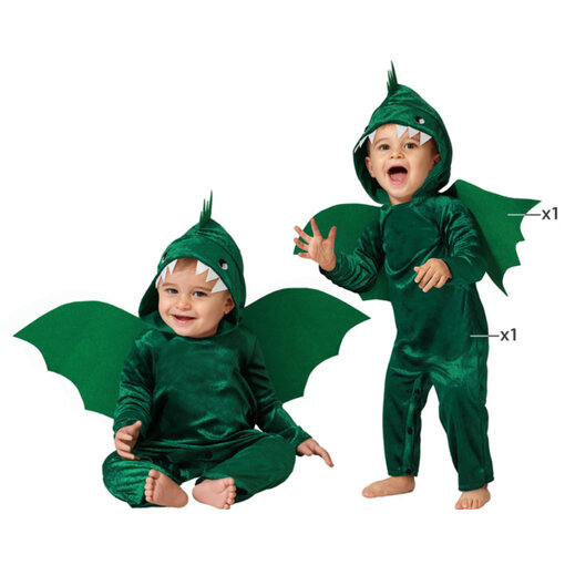 Baby Peuter Groen Drakenpakje