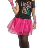 I Love 80's Verkleedset Fuchsia Jessica (7-delig)