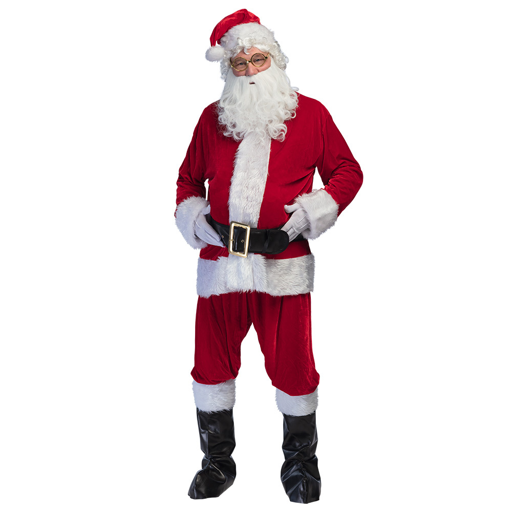 Kerstman S. Claus Kostuum Professional 10-delig (L/XL)