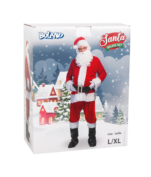 Kerstman S. Claus Kostuum Professional 10-delig (L/XL)