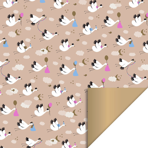 Baby Bird Beige & Gold (70x300cm)