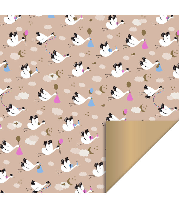 Baby Bird Beige & Gold (70x300cm)