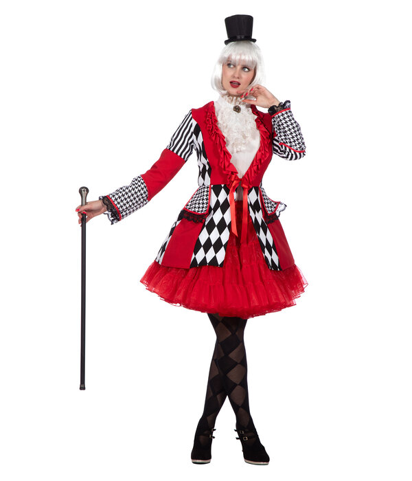 Jas Ruiten rood/wit/zwart Dames Premium