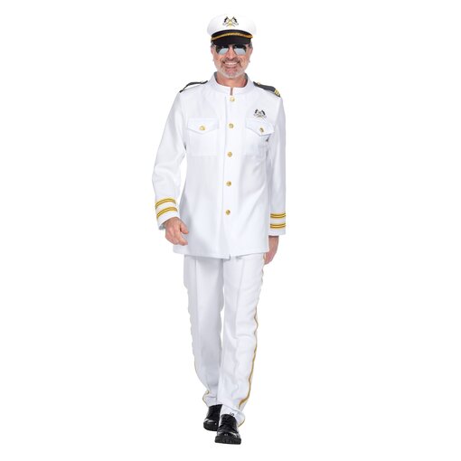 Luxe Navy Officier Kostuum Heren