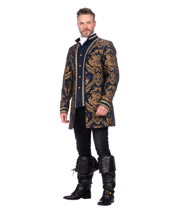 Brokaat Jas Blauw/Goud Heren Premium