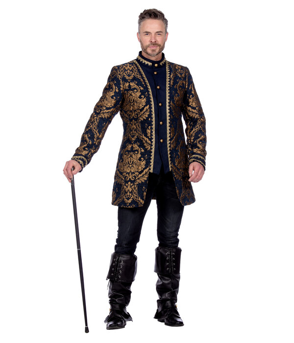 Brokaat Jas Blauw/Goud Heren Premium