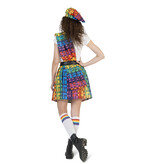 Schotse Kilt Regenboog met Baret Dames