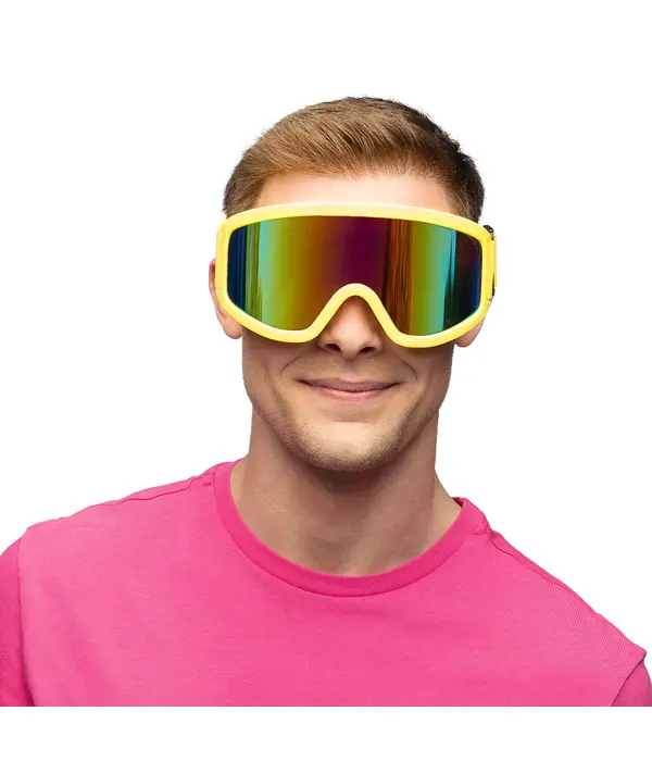 Party Skibril Neon Geel