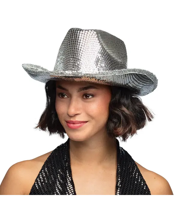 Hoed Groovy Zilver Volwassenen