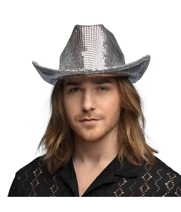 Hoed Groovy Zilver Volwassenen