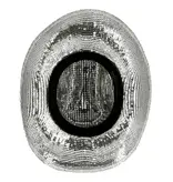 Hoed Groovy Zilver Volwassenen