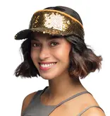 Zonneklep Blitz Pailletten Goud