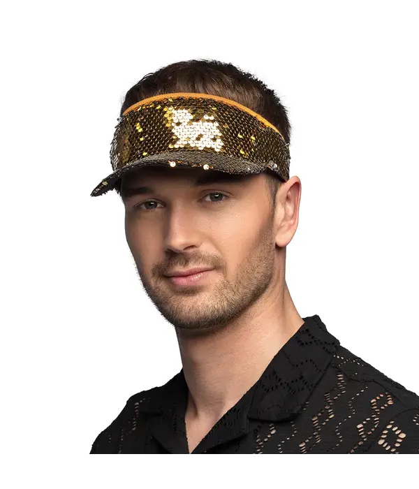 Zonneklep Blitz Pailletten Goud