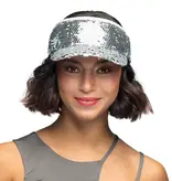 Zonneklep Blitz Pailletten Zilver