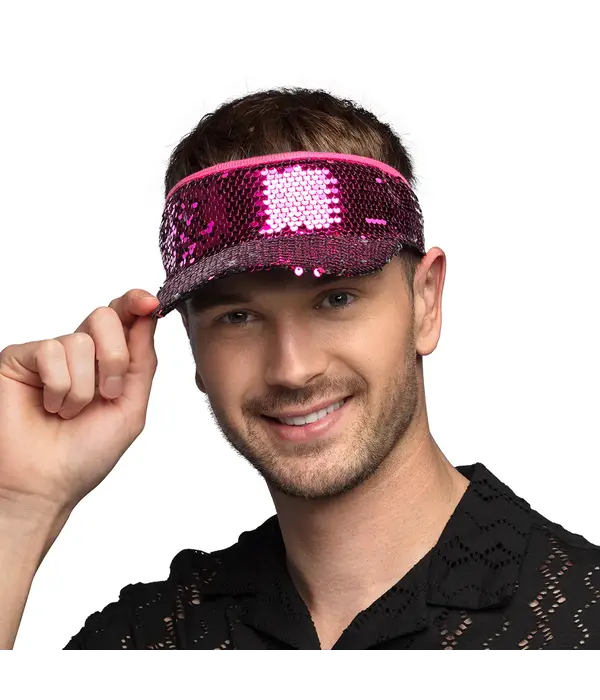 Zonneklep Blitz Pailletten Fuchsia