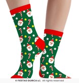 Kerst Sokken Kerstman Kind Groen