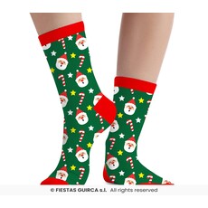 Kerst Sokken Kerstman Kind Groen