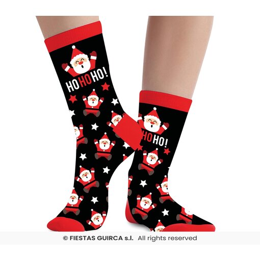 Kerstsokken Kertman Ho Ho Ho! Kind Zwart