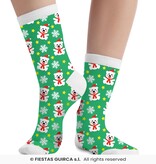 Kerstsokken Ijsbeer Kind Groen