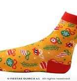 Sokken Kerstballen Oker Geel Volwassenen