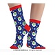 Kerst Sokken Sneeuwpop Kind Blauw