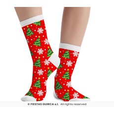 Kerst Sokken Kerstboom Kind Rood